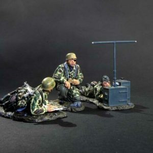 2 Fallshirmjager e 1 Fallshirmjager radio operatore (Uniforme Operativa Mediterraneo)