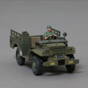 A seated driver suitable for driving the recently released Dodge Jeep. Suitably dressed for a European climate or the tropics