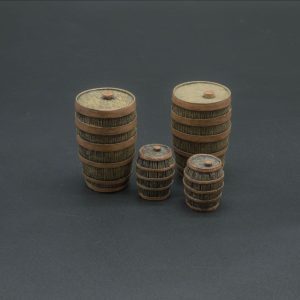 A great set of wooden barrels