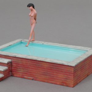 Bathing Pool, with Marina stepping into the pool