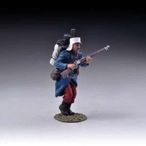 Running Legionnaire with backpack (blue coat and red trousers)
