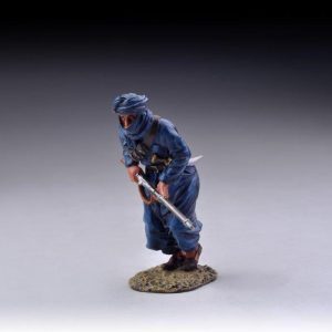 Running Arab prepares to engage the Legionnaires or die trying (blue coloured headdress )