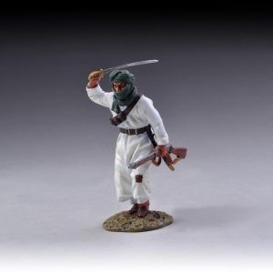 Arab running with sword above head(white coloured headdress)