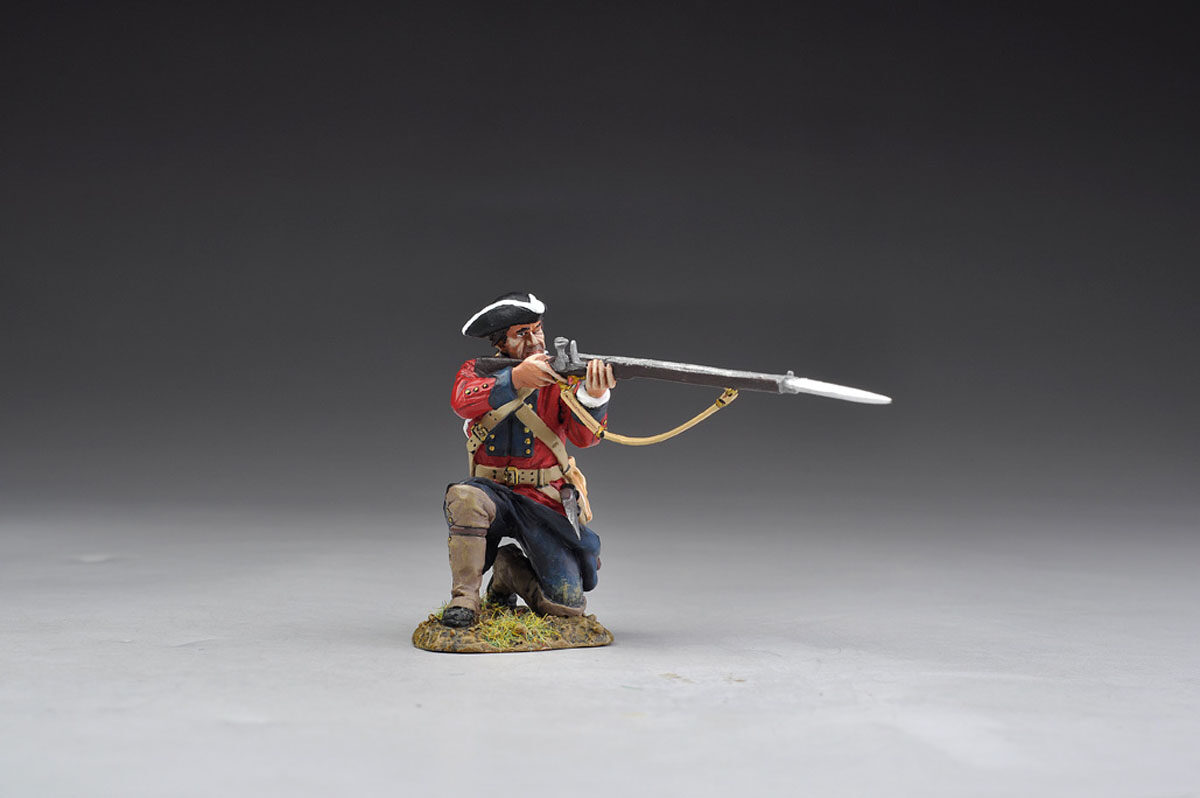 An all new kneeling firing Redcoat from the 60th Regt