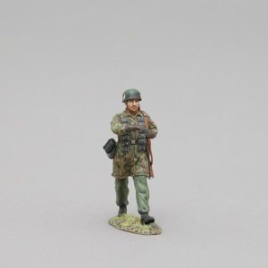 Marching Fallschirmjager with uncovered helmet