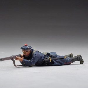 French Marine prone firing