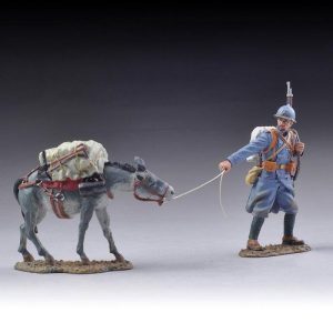 A French Poilou with Reluctant Mule