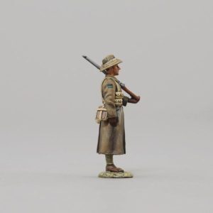 features an Australian sentry figure in greatcoat (green/Black New South Wales)