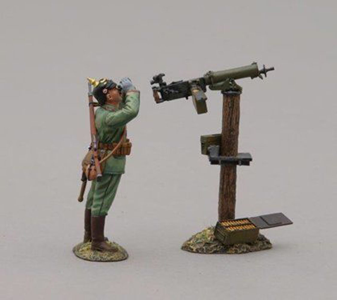 German infanteer on anti aircraft duty - Pickelhaube