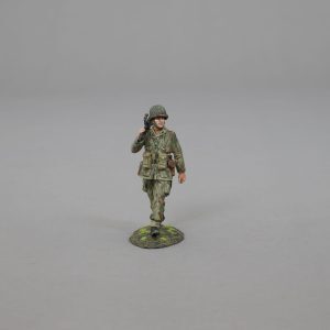 Foreign Legionnaire with the airborne version of the 30 calibre machine gun