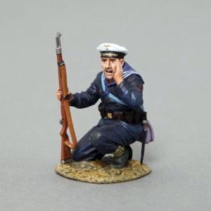 Shouting Kriegsmarine Soldier (Navy blue uniform, round base)