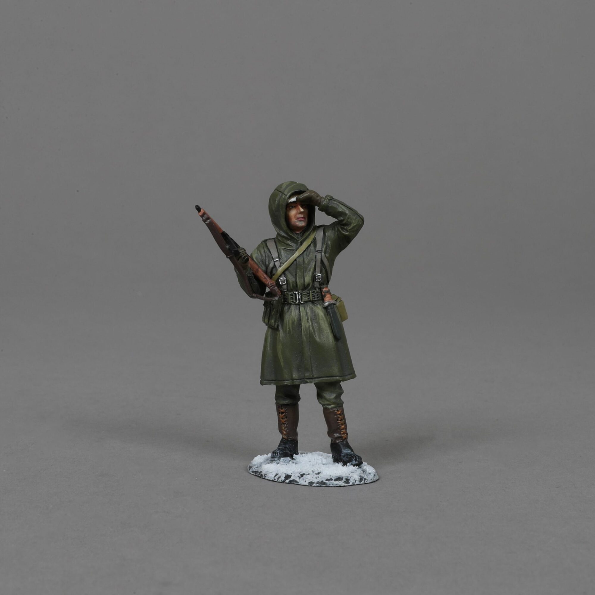 Scanning the horizon on the lookout for enemy troops