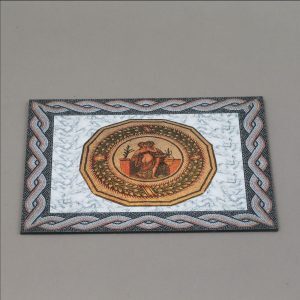 Original Ancient Mosaic featuring two lovers  38cm x 28.5cm