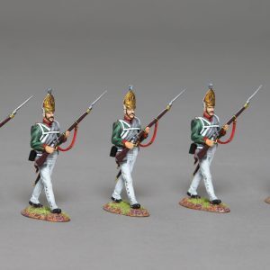 An advancing Pavlowski Guardsman with rifle raised across his chest