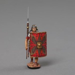 second rank advancing, with Pilum raised marching in close formation behind the front rank(RED SHIELD)