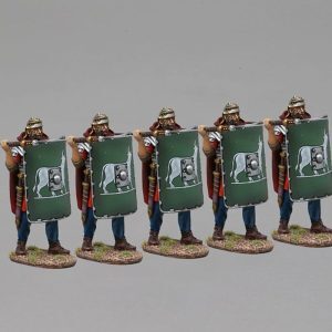 with the 6th Legion featuring a Bull on a green shield