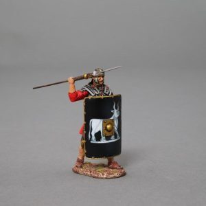 Legionnaire launching Pilum