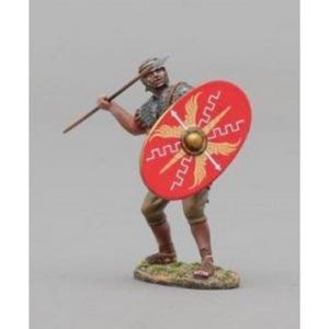 Roman Auxiliary with Spear and Red Shield