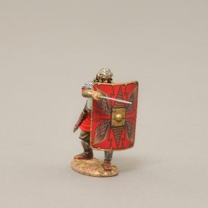 A legionnaire puts in the killer thrust to an enemy of Rome