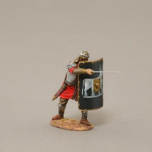 A legionnaire puts in the killer thrust to an enemy of Rome