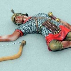 Dead Auxiliary Archer. bronze helmet 1 arrow in the eye version