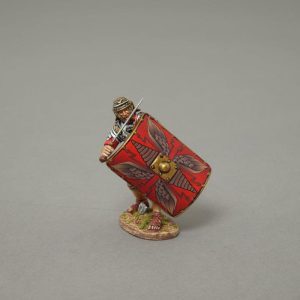 A Legionnaire blocks a thrust with his Gladius