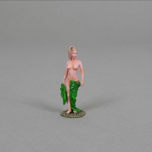 Girl with green robe. Blond Hair - Lucia