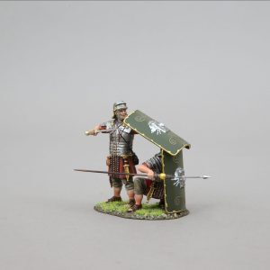 Roman Repelling Cavalry with green shield
