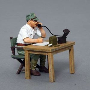 Japanese Telephone Operator--single figure, radio, and table