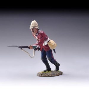 Charge features a British Redcoat making a desperate charge bayonet fitted against the Zulus with brown trousers