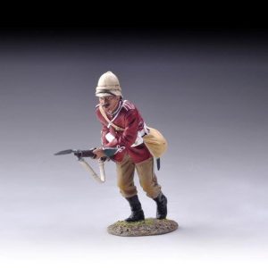 Charge features a British Redcoat making a desperate charge bayonet fitted against the Zulus