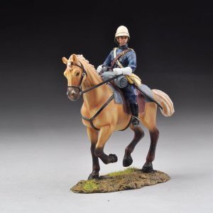 An officer from the 17th Lancers mounted on a beautiful looking horse