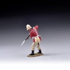 24th Regiment of Foot Rifleman Thrusting with Bayonet (White Trousers)