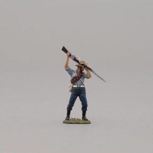 single British 24th Foot figure with bush hat & bandaged head wound