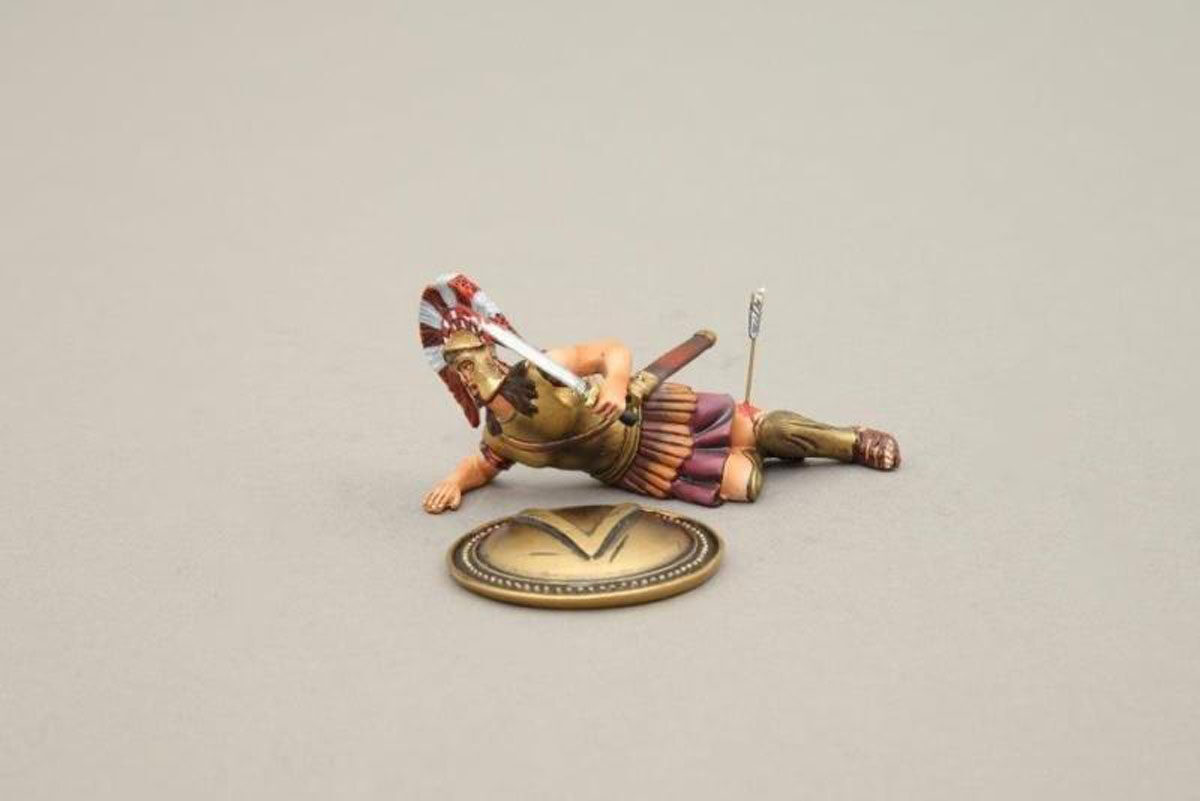 Wounded Officer with traditional Spartan shield unlimited so long as demand is there