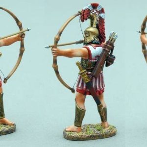 Locrian warrior with a beautifully decorated twin plumed helmet