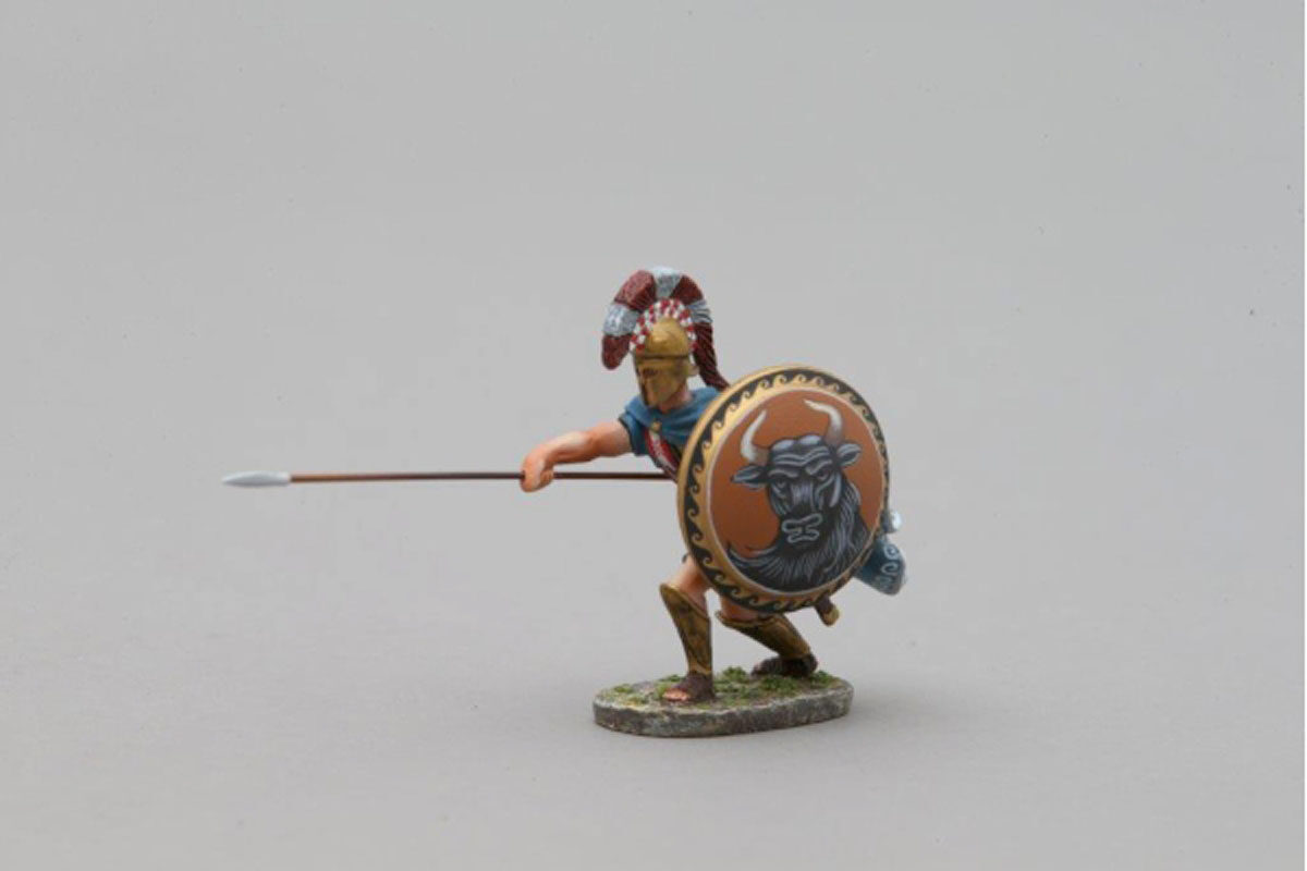 Athenian Marine with Minotaur head on shield