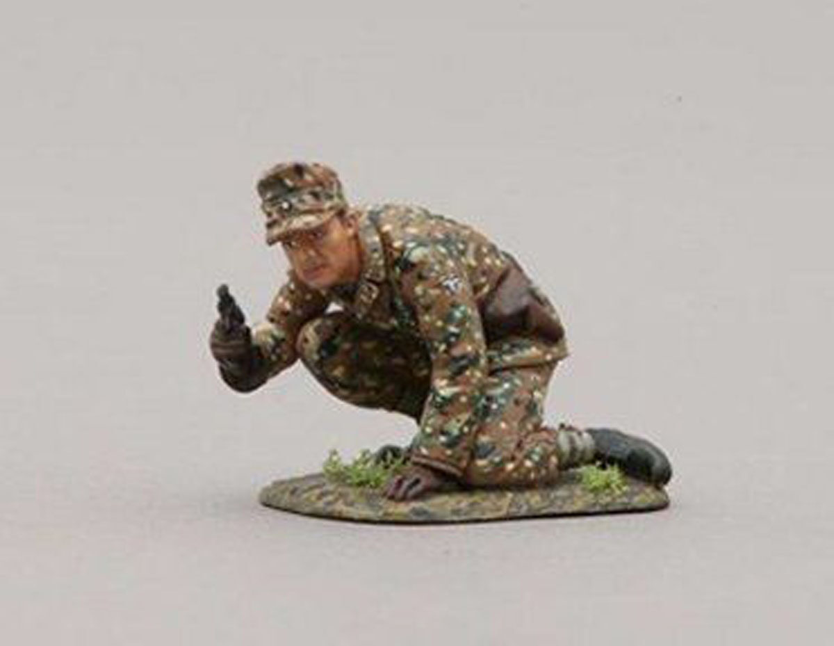 SS soldier crouched down