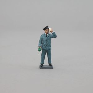 Train Crewman with oil can