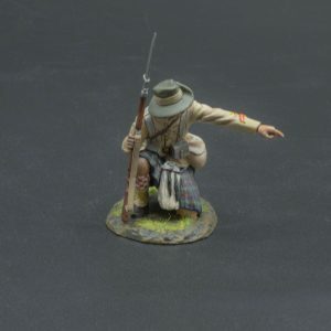 veteran points to where he thinks the enemy might be