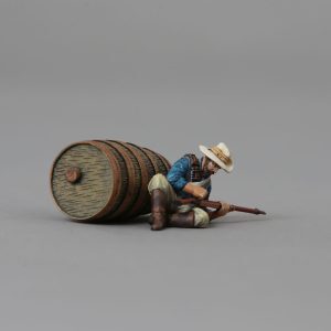 A Boer Commando aims his Broomhandle Mauser at the British