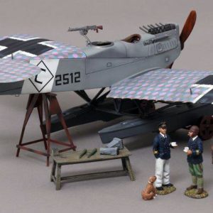 The Hansa monoplane, plus Friederich Christiansen along with his rear gunner