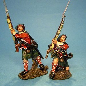 2 soldati uno in piedi e uno in ginocchio no box