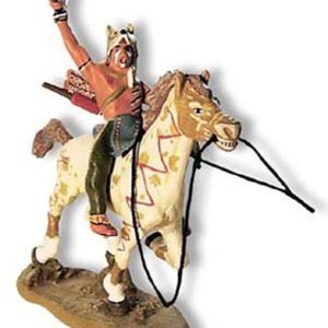 Blue Shield on Brown White horse