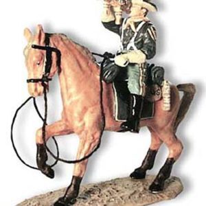 Cavalry Bugler on Tan Horse