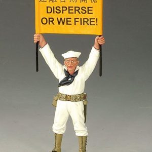 Marinaio con cartello