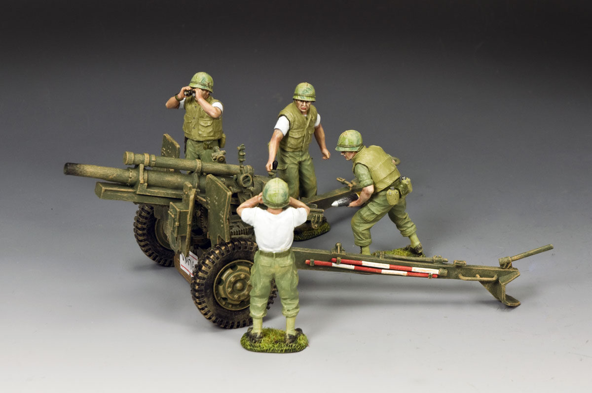 The USMC Artillery 105mm Howitzer & Crew Set