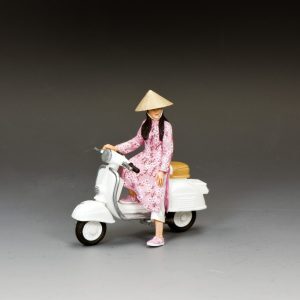 The Pink Lady Vespa Girl