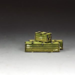 Wooden Ammunition and Weapons Crates (Olive Drab Color)