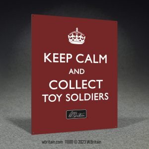 Keep Calm & Collect Toy Soldiers Metal Sign - 12.5'' x 16''